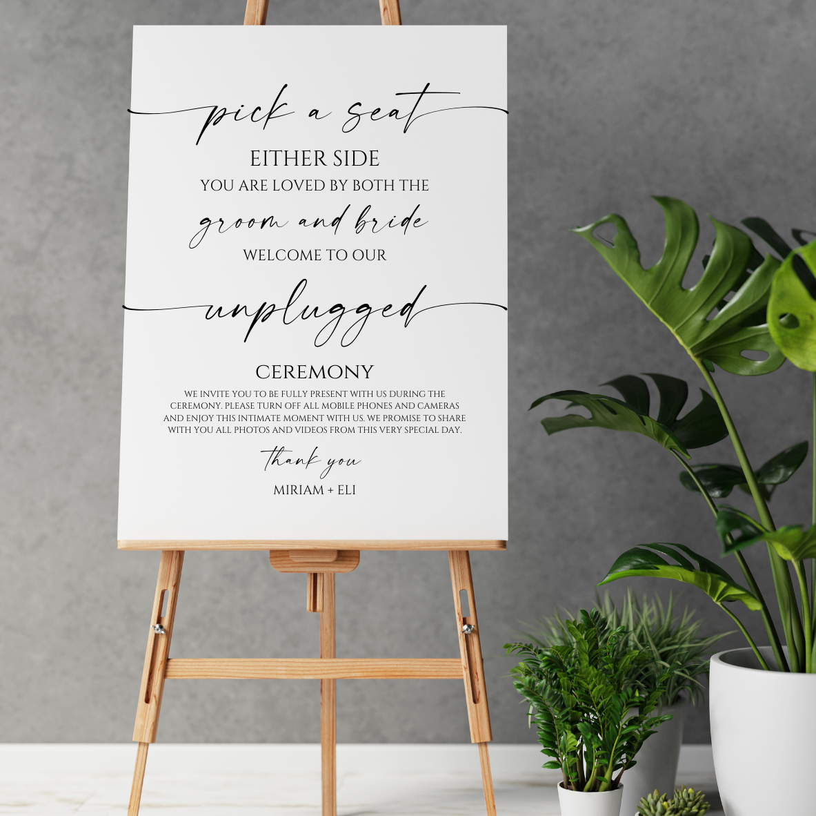 Unplugged Sign