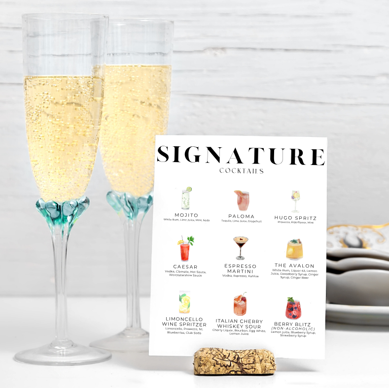 Signature Drinks Table Sign