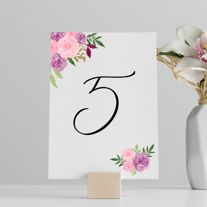 Table Numbers