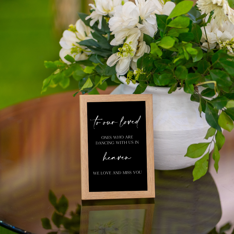 Memory Table Sign