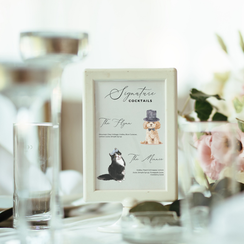 Signature Drinks Table Sign