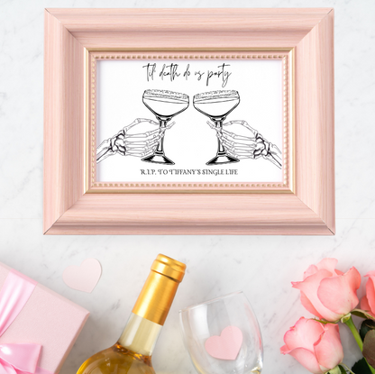 Bachelorette Table Sign
