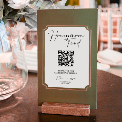 QR Code Table Sign